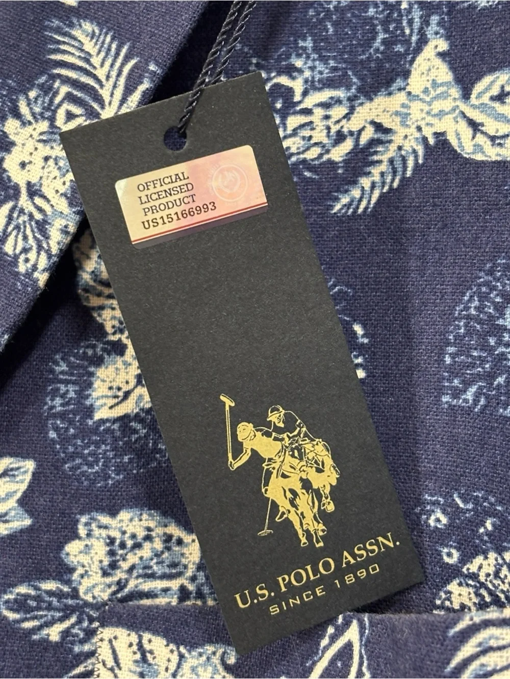 US Polo Assn NWT Blue Floral Suit Jacket Blazer Sport Coat Size 48R Men’s